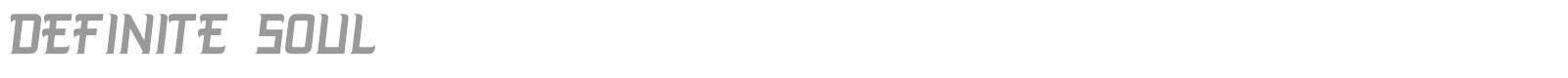 Definite Soul font preview